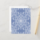 Recherche de flocons de neige blancs cartes postales Bleu