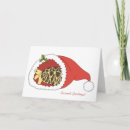 Recherche de la birmanie vœux cartes Chapeau santa