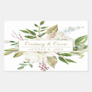 Recherche de joint de rectangles mariage autocollants Monogramme