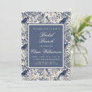 Suche nach vintages blumenmuster einladungen Blau