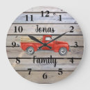 Recherche de camion rouge horloges Aquarelle