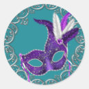 Recherche de mascarade autocollants Bleu