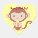 Recherche de singe de fille autocollants Jaune