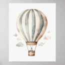 Suche nach vintager heißluftballon poster Aquarell