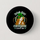 Recherche de une fille irlandaise badges Leprechaun