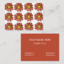 Recherche de chrysanthème cartes visite Élégant