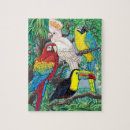 Recherche de oiseaux tropicaux puzzles Toucan