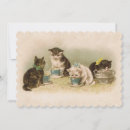 Recherche de chaton vintage invitations Parti