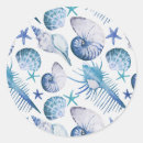 Suche nach muscheln aufkleber Aquarell