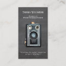 Recherche de appareil photo vintage cartes visite Photographe