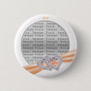 Recherche de ruban de coeur badges Orange