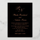 Recherche de rose et noir mariage invitations Simple