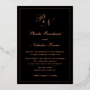 Recherche de rose et noir mariage invitations Classique