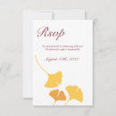 Recherche de feuille de ginkgo invitations Jaune
