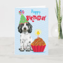 Recherche de cocker anniversaire cartes Spaniel de cocker anglais
