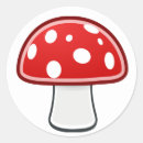 Suche nach roter pilz aufkleber Weiß