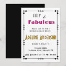 Recherche de style des années 1920 invitations Pour elle