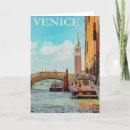 Recherche de gondole vœux cartes Vintage