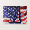 Recherche de drapeau américain puzzles Monogramme