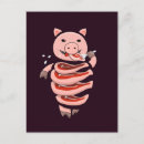 Recherche de manger cartes postales Illustration