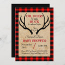 Recherche de buck baby shower invitations Rustique
