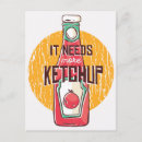 Recherche de ketchup cartes postales Sauce