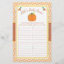 Recherche de citrouille prospectus Baby shower citrouille