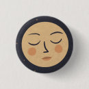 Recherche de visage lune badges Illustration