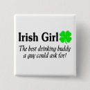 Recherche de une fille irlandaise badges Bière verte