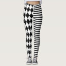 Recherche de rayures noires et blanches leggings Halloween