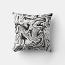 Recherche de marbre noir et blanc coussins Luxe