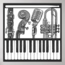 Recherche de musique posters Noir et blanc