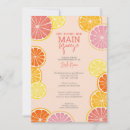Recherche de tranches de citron invitations Bride