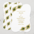 Recherche de paon mariage invitations Beau