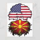 Recherche de drapeau macédoine cartes postales Macédonien