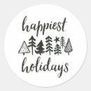 Suche nach happy holidays aufkleber Schwarz weiß