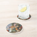 Recherche de fleur tulipe dessous de verres Rouge