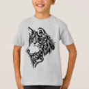 Recherche de loup tribal tshirts Faune