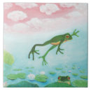 Recherche de grenouilles drôles carreaux Illustration