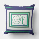 Recherche de vert blanc coussins Vintage