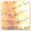Recherche de notes musicales dessous de verres Chanson