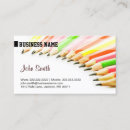 Recherche de crayon de couleur cartes visite Créatif