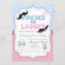 Recherche de coup moustache invitations Mignon