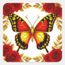 Suche nach roter schmetterling aufkleber Gold