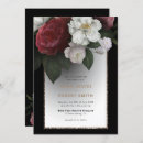 Recherche de rouge noir mariage invitations Rose