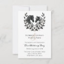 Recherche de de de cheval mariage mariage invitations Noir et blanc