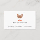 Recherche de visage de chien cartes visite Toilettage