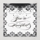 Recherche de roman invitations Noir et blanc