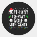 Recherche de golf père noël autocollants Vacances