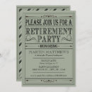 Recherche de typographie vintage invitations Retraite